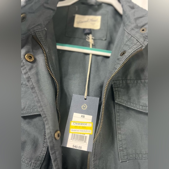 NWT universal thread blue utility hooded parka jacket xs - Picture 2 of 3